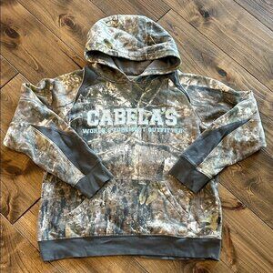 Cabela's Camouflage Hoodie Sweater Size Small Unisex
